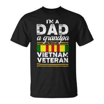 Veteran Vets Vintage Dad Grandpa Vietnam Veteran Shirt Funny Men Gifts Veterans Unisex T-Shirt - Monsterry AU