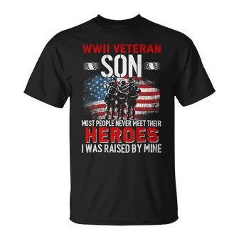 Veteran Vets Wwii Veteran Son Most People Never Meet Their Heroes 8 Veterans Unisex T-Shirt - Monsterry UK
