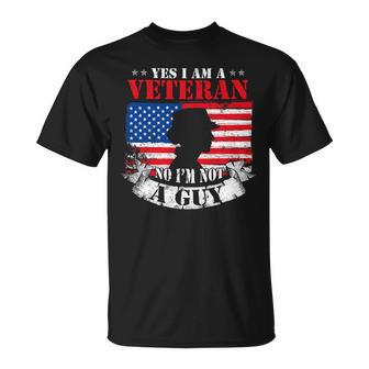 Veteran Vets Yes Im A Female Veteran Women Veterans Day Veterans Unisex T-Shirt - Monsterry UK
