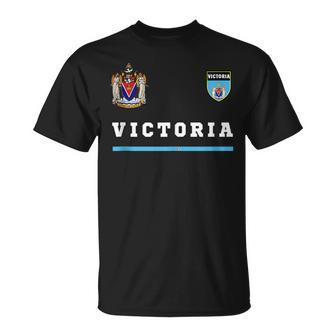 Victoria SoccerSports Flag National Pride Gift Unisex T-Shirt | Mazezy