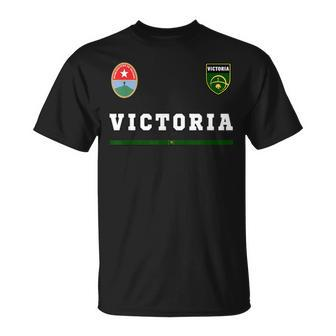 Victoria SportsSoccer Flag National Pride Gift Souvenir Unisex T-Shirt | Mazezy