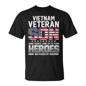 Vietnam Veteran Son I Was Raised By Mine T-Shirt | Mazezy