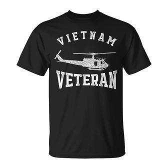 Vietnam Veteran Veterans Military Helicopter Pilot Unisex T-Shirt | Mazezy UK