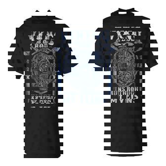 Viking Blood Runs Through My Veins Viking Ygdrasil T-Shirt | Seseable CA