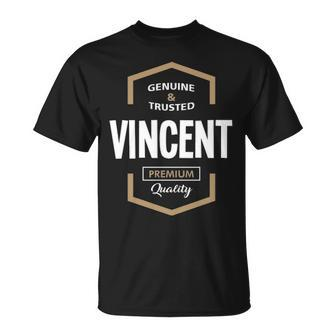 Vincent Name Gift Vincent Quality Unisex T-Shirt - Seseable
