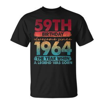 Vintage 1964 59 Year Old Limited Edition 59Th Birthday T-Shirt - Monsterry