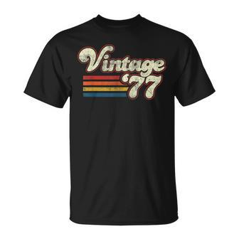 Vintage 1977 46 Birthday T-Shirt | Mazezy