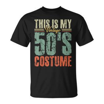 Vintage 50S Costume 50S Outfit 1950S Fashion 50 Theme Party Unisex T-Shirt | Mazezy