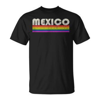 Vintage 80S Style Mexico Gay Pride Month Unisex T-Shirt | Mazezy