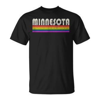 Vintage 80S Style Minnesota Gay Pride Month Unisex T-Shirt | Mazezy