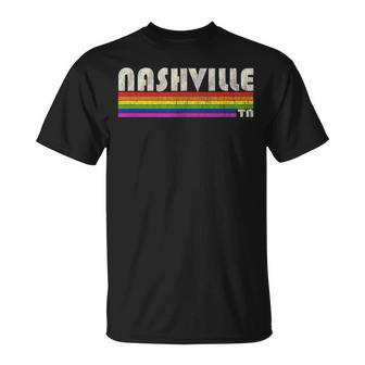 Vintage 80S Style Nashville Tn Gay Pride Month Unisex T-Shirt | Mazezy