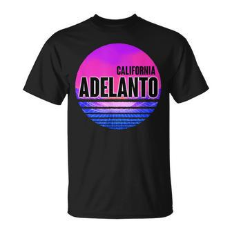 Vintage Adelanto Vaporwave California T-Shirt | Mazezy