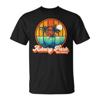 Vintage Asbury Park New Jersey Summer 90S Beach Souvenirs T-Shirt | Mazezy DE
