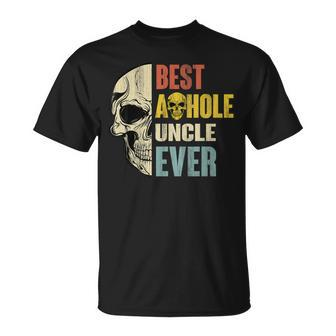 Vintage Best Asshole Uncle Ever Gift Idea For Men Unisex T-Shirt | Mazezy UK