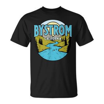 Vintage Bystrom California River Valley Souvenir Print T-Shirt | Mazezy