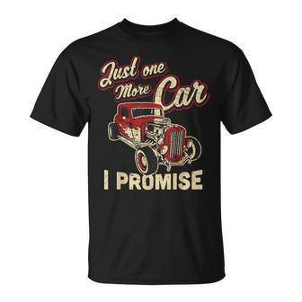 Vintage Car Fan Just One More Car I Promise T-shirt - Thegiftio UK