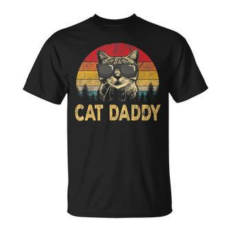 Vintage Cat Daddy  Funny Cat Lover Cat Dad Fathers  Gifts For Cat Lover Funny Gifts Unisex T-Shirt