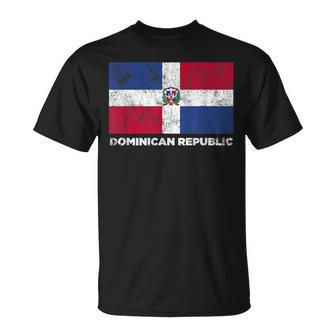 Vintage Dominican Republic Flag Republica Dominicana T-Shirt | Mazezy