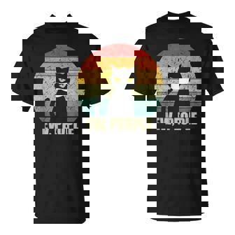 Vintage Ew People Black Cat Mask Vintage Halloween Gift Halloween Funny Gifts Unisex T-Shirt | Mazezy