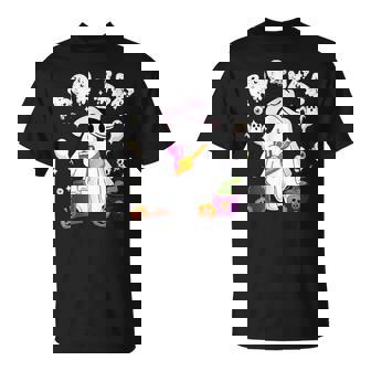 Vintage Ghost Boujee Boo Jee Spooky Season Halloween T-Shirt | Mazezy
