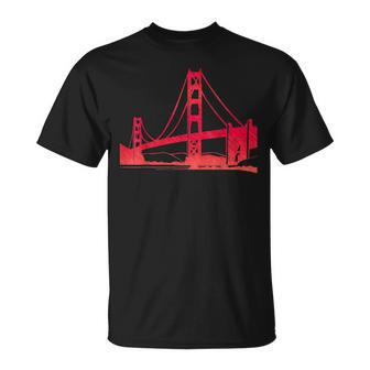 Vintage Golden Gate Bridge San Francisco California Fog City Unisex T-Shirt | Mazezy