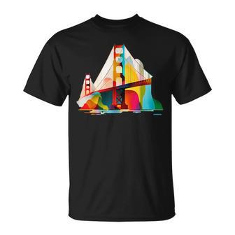 Vintage Golden Gate Bridge San Francisco Journey To Fog City Unisex T-Shirt | Mazezy