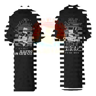 Vintage I Keep All My Dad Jokes In A Dadabase Funny Dad Unisex T-Shirt | Mazezy