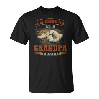 Vintage Im Going To Be A Grandpa Again Unisex T-Shirt | Mazezy
