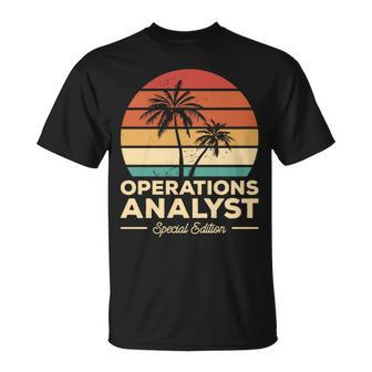 Vintage Operations Analyst T-Shirt | Mazezy