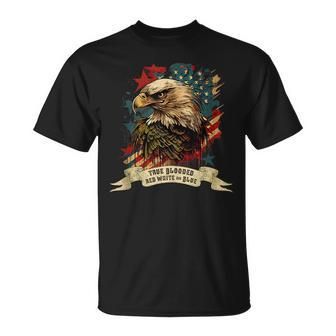 Vintage Patriotic Bald Eagle Unisex T-Shirt | Mazezy
