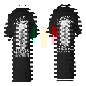 Vintage Proud Mexica Flag National Hispanic Heritage Month T-Shirt - Seseable