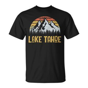 Vintage Retro Lake Tahoe California Nevada T T-Shirt | Mazezy DE