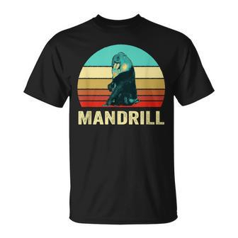 Vintage Retro Style Sunset Mandrill T-Shirt | Mazezy