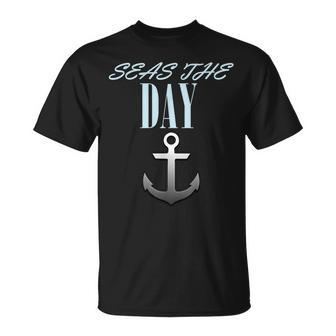 Vintage Sailor Anchor Quote For Sailing Boat Captain Unisex T-Shirt | Mazezy