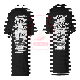 Vintage Spicy Chili Hot Sauce Costume Funny Halloween Gifts Halloween Funny Gifts Unisex T-Shirt | Mazezy