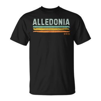 Vintage Stripes Alledonia Oh T-Shirt | Mazezy
