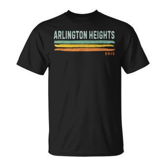 Vintage Stripes Arlington Heights Oh T-Shirt | Mazezy