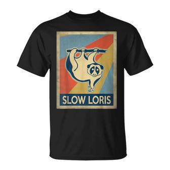Vintage Style Slow Loris T-Shirt | Mazezy