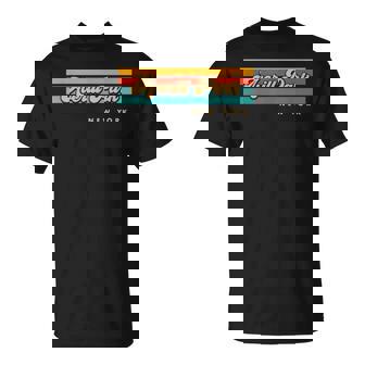Vintage Sunset Stripes Averill Park New York T-Shirt | Mazezy