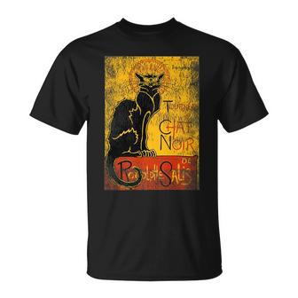 Vintage Tournee Du Chat Noir Black Cat For Halloween Halloween Funny Gifts Unisex T-Shirt | Mazezy