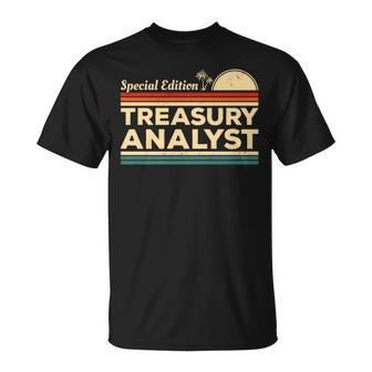 Vintage Treasury Analyst T-Shirt | Mazezy