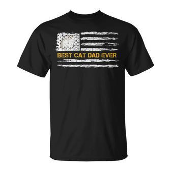 Vintage Usa American Flag Best Ragdoll Dad Ever Kitty Lover T-Shirt | Mazezy