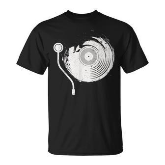 Vintage Vinyl Records Player Record Collector Music Lover T-Shirt | Mazezy
