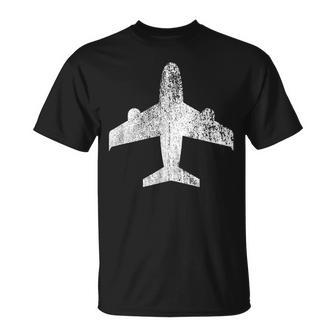 Vintage White Airplane T Flying Rc Pilot T-Shirt | Mazezy