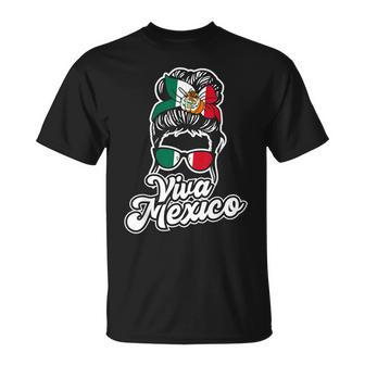 Viva Mexico Mexican Flag Proud Mexican T-Shirt - Seseable
