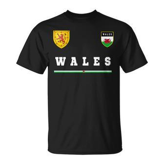 Wales SportSoccer Jersey Flag Football Cardiff T-Shirt | Mazezy