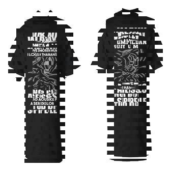 Walk Away I Am Grumpy Old Man I Love Dogs More Than Humans Unisex T-Shirt | Mazezy