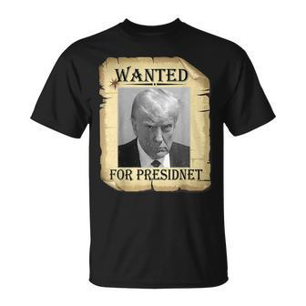 Wanted Donald Trump For President 2024 Vintage T-Shirt | Mazezy