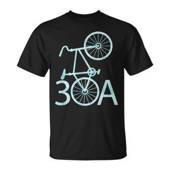 Watercolor 30A Bike Seaside Florida T-Shirt | Mazezy