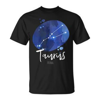 Watercolor Taurus Constellation Astrological Sign T-shirt - Thegiftio UK
